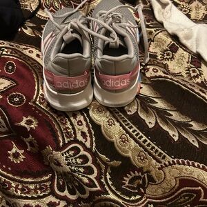 Adidas Kids' Sneakers in Gray and Pink